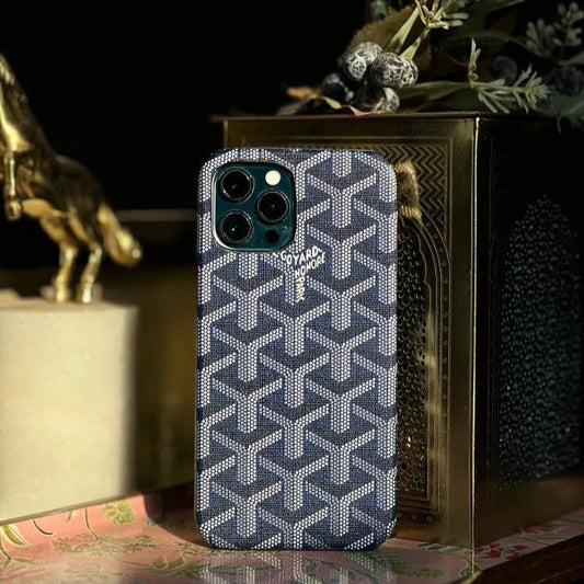 Goyard Leather-Feel Fabric Case